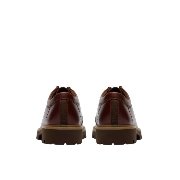 CLARKS CLEYHILL SEAM Mocassino Uomo In Vera Pelle Con Lacci Marrone