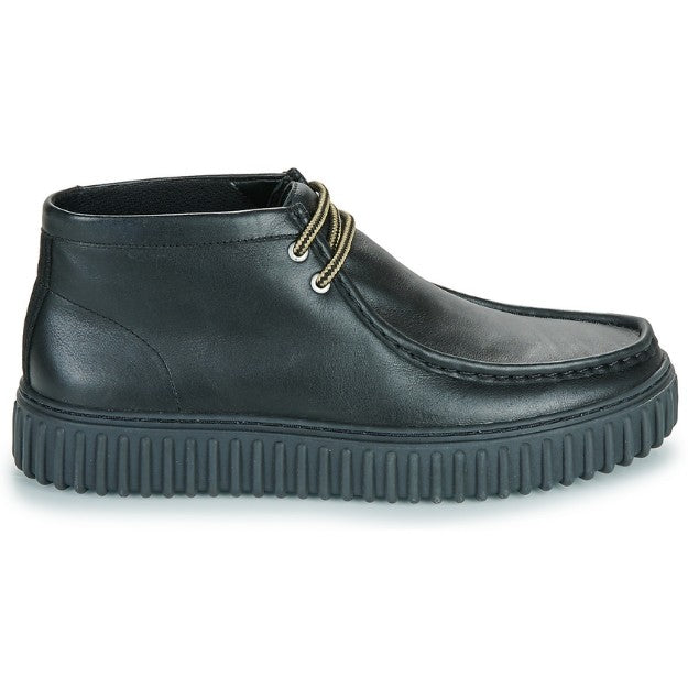CLARKS TORHILL HI Stivaletto Uomo Con Lacci In Vera Pelle Nero